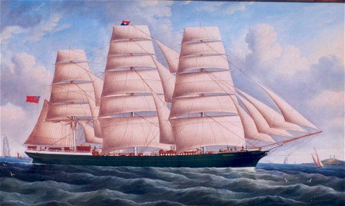 William Ball Spencer - Aristides Under Sail