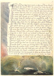 William Blake - America. A Prophecy, Plate 11, Sound! Sound! My Loud War-Trumpets.... - Google Art Project