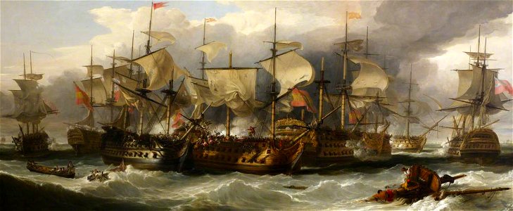 William Allan (1782-1850) - The Battle of Cape St Vincent, 14 February 1797 - BHC0488 - Royal Museums Greenwich