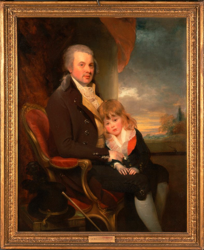 William Beechey - Edward George Lind and His Son, Montague - Google Art Project