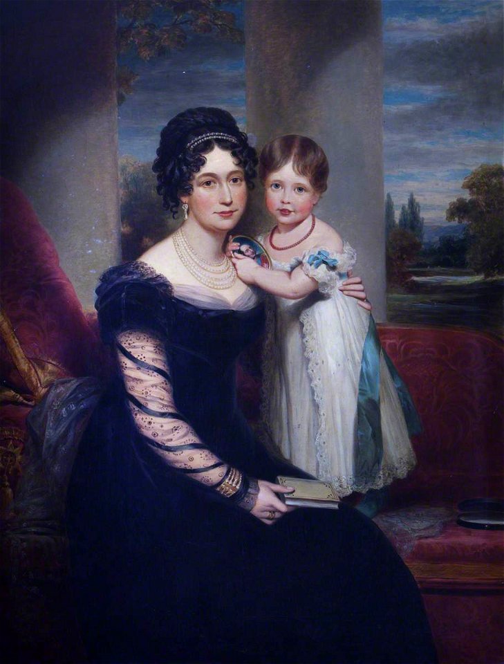 William Beechey (1753-1839) (after) - Queen Victoria (1819–1901), as a Child with Her Mother, Maria Louisa Victoria of Saxe-Coburg-Saalfield (1786–1861), Duchess of Kent - 436114 - National Trust