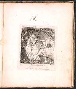 William Blake - For Children. The Gates of Paradise, Plate 13, Aged Ignorance - Google Art Project