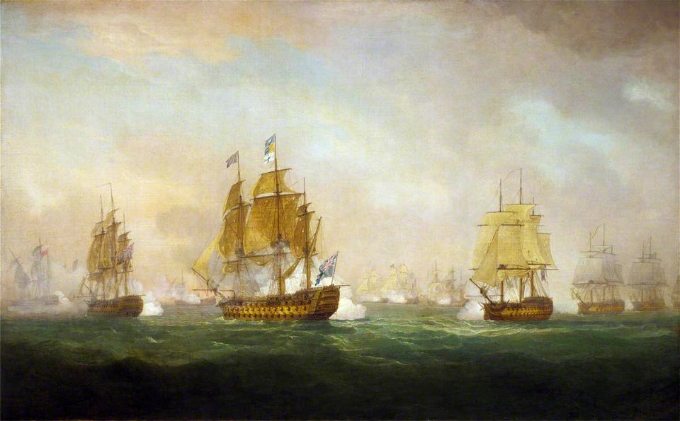William Anderson (1757-1837) - Admiral Sir Robert Calder's Action off Cape Finisterre, 23 July 1805 - BHC0540 - Royal Museums Greenwich