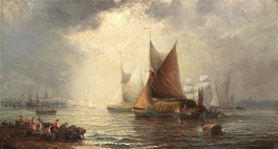 William Anslow Thornley - Unloading the boats