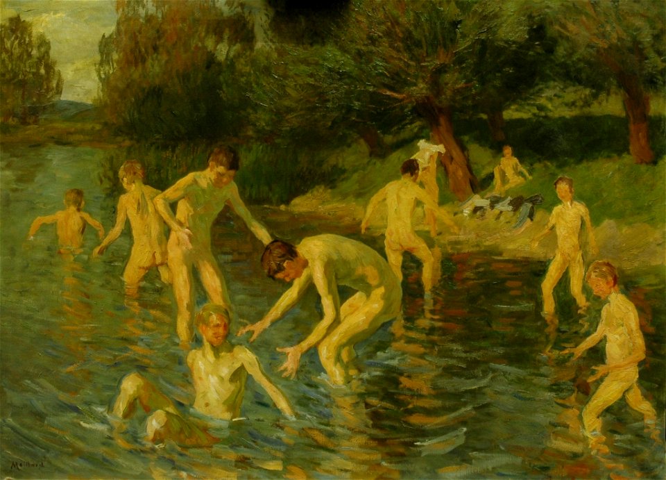 Willi Maillard - Badende Knaben - BG-M 7961-96 - Berlinische Galerie