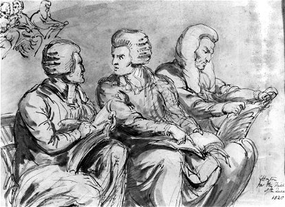 William Adams, James Parke, 1st Baron Wensleydale and Sir Christopher Robinson by Sir George Hayter