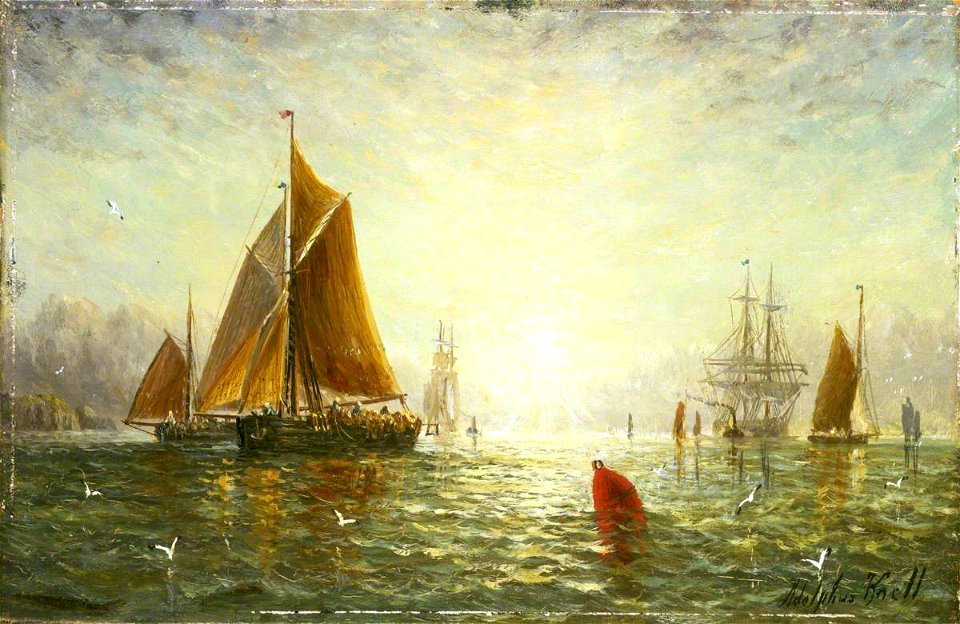 William Adolphus Knell (1802-1875) - A Brixham Trawler - BHC1227 - Royal Museums Greenwich