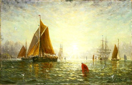 William Adolphus Knell (1802-1875) - A Brixham Trawler - BHC1227 - Royal Museums Greenwich