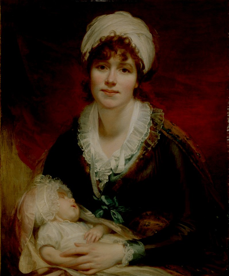 William Beechey - Lady Beechey and Her Baby - 53.387 - Detroit Institute of Arts