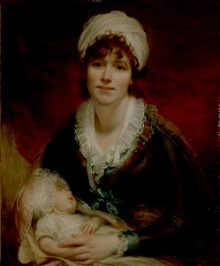 William Beechey - Lady Beechey and Her Baby - 53.387 - Detroit Institute of Arts