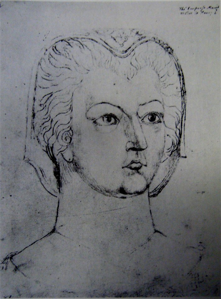 William Blake - Empress Maud, Butlin 725 c 1819-20 250x182mm - F Bailey Vanderhoef Jr - Ojai California