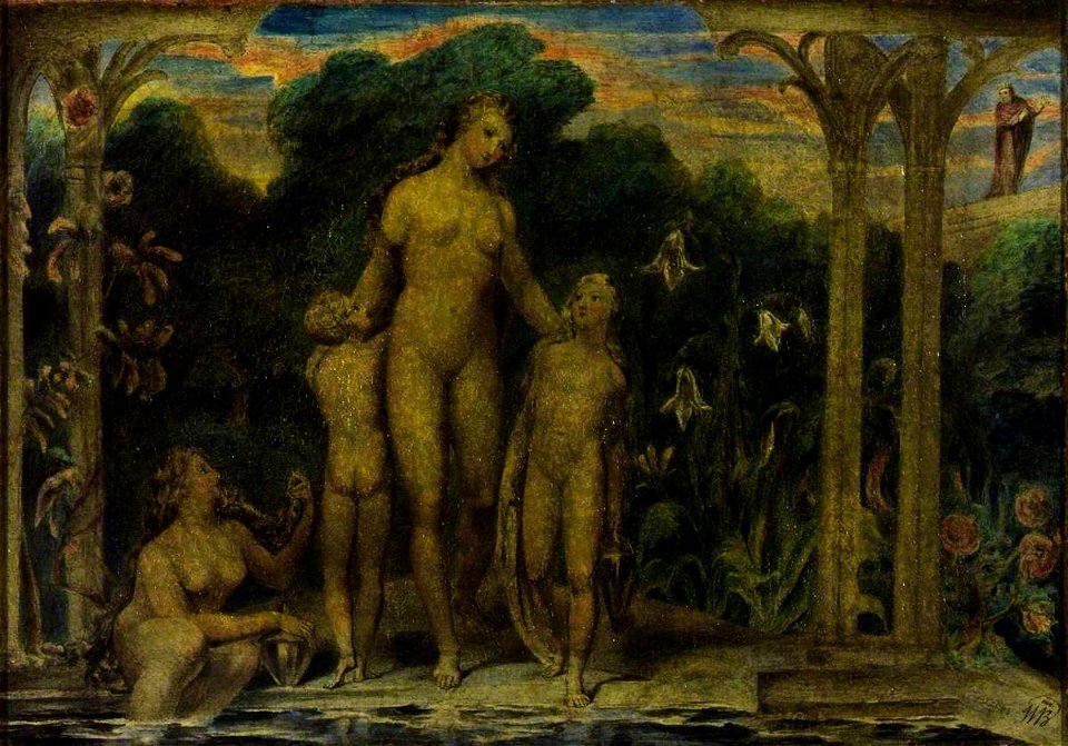 William Blake (1757-1827) - Bathsheba at the Bath - N03007 - National Gallery