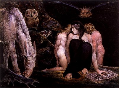 William Blake - Hecate or the Three Fates - WGA02218