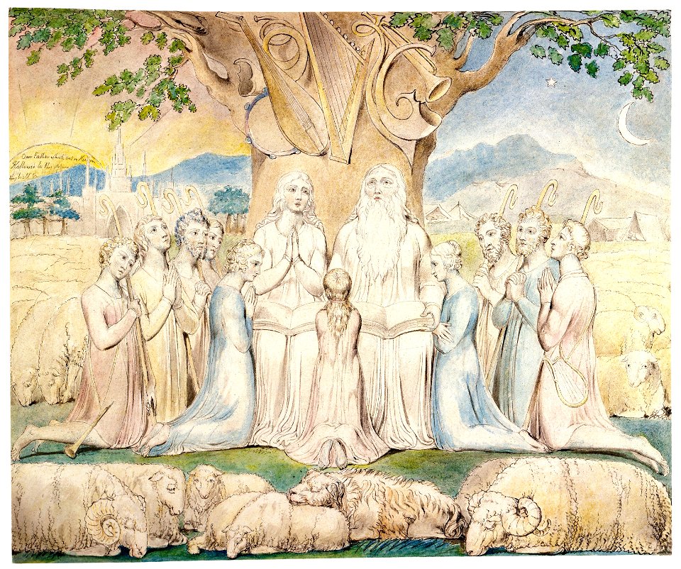 William Blake - Job and His Family