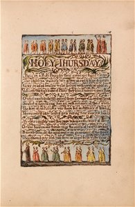William Blake - Songs of Innocence and of Experience, Plate 10, Holy Thursday (Bentley 19) - Google Art Project