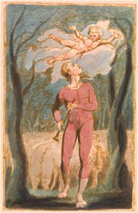 William Blake - Songs of Innocence, Plate 1, Frontispiece (Bentley 2) - Google Art Project