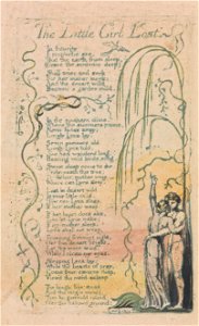 William Blake - Songs of Innocence and of Experience, Plate 20, The Little Girl Lost (Bentley 34) - Google Art Project