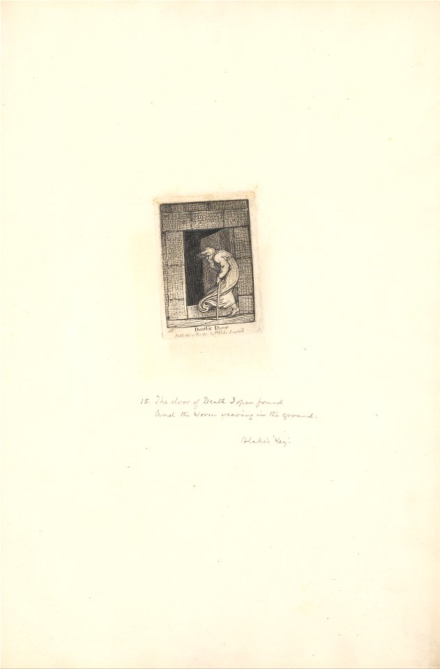William Blake - For the Sexes- The Gates of Paradise, Plate 17, Death's Door - Google Art Project