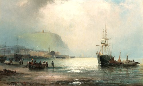 William Anslow Thornley - Low tide, Scarborough