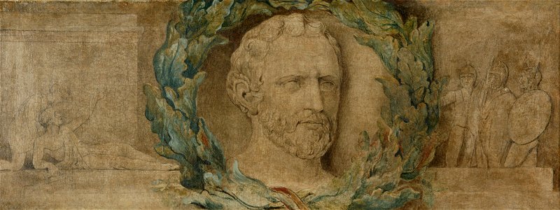 William Blake - Demosthenes - Manchester City Gallery - Tempera on canvas c 1800