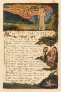 William Blake - Songs of Innocence and of Experience, Plate 38, Holy Thursday (Bentley 33) - Google Art Project (2360745)