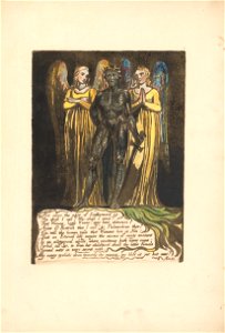 William Blake - Europe. A Prophecy, Plate 7, Now comes the night . . . .  (Bentley 8) - Google Art Project