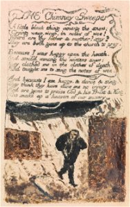 William Blake - Songs of Innocence and of Experience, Plate 45, The Chimney Sweeper (Bentley 37) - Google Art Project