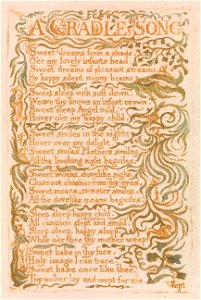William Blake - Songs of Innocence, Plate 18, A Cradle Song (Bentley 16) - Google Art Project