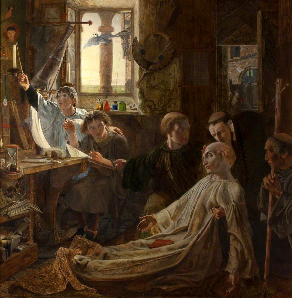 William Bell Scott (1811-1890) - Bede Finishes His Works and Life - 584368 - National Trust
