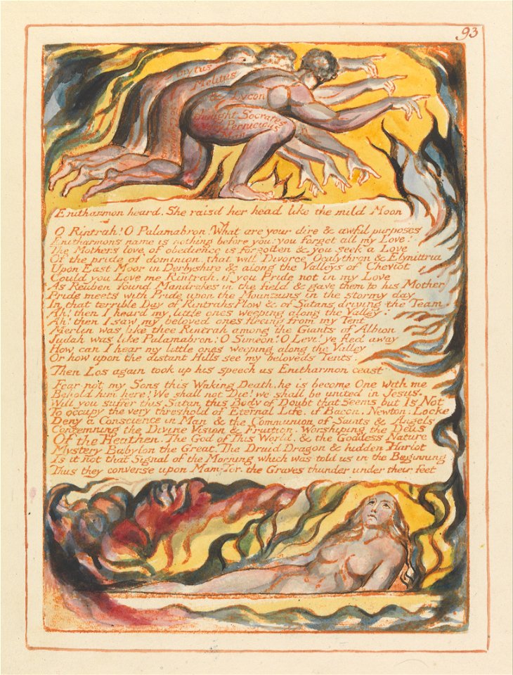 William Blake - Jerusalem, Plate 93, Enitharmon heard.... - Google Art Project