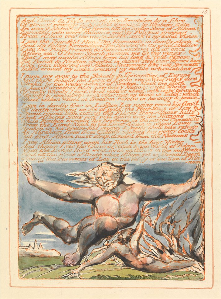 William Blake - Jerusalem, Plate 15, And Hand & Hyle.... - Google Art Project