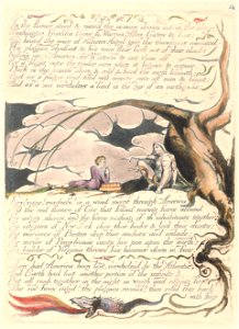William Blake - America. A Prophecy, Plate 16, In the Flames Stood.... - Google Art Project