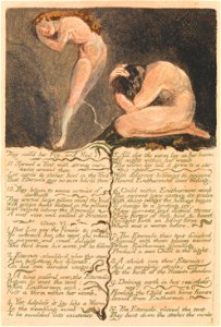 William Blake - The First Book of Urizen, Plate 17, They call'd her Pity and fled . . . . (Bentley 19) - Google Art Project