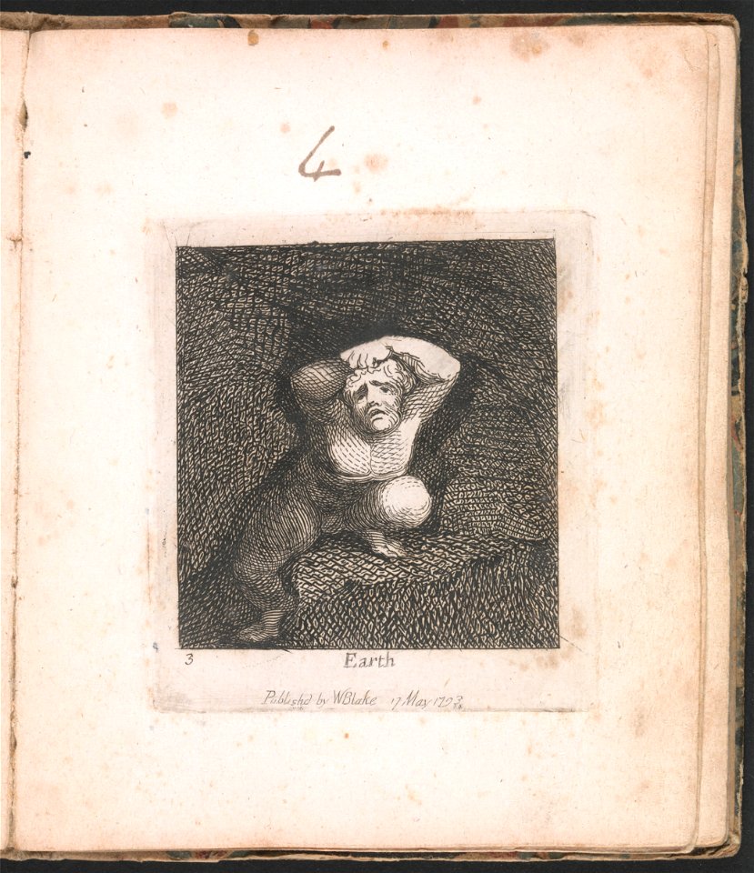 William Blake - For Children. The Gates of Paradise, Plate 5, Earth - Google Art Project