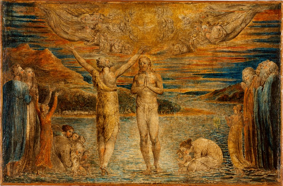 William Blake - Baptism of Christ - 32.219 - Rhode Island School of Design Museum