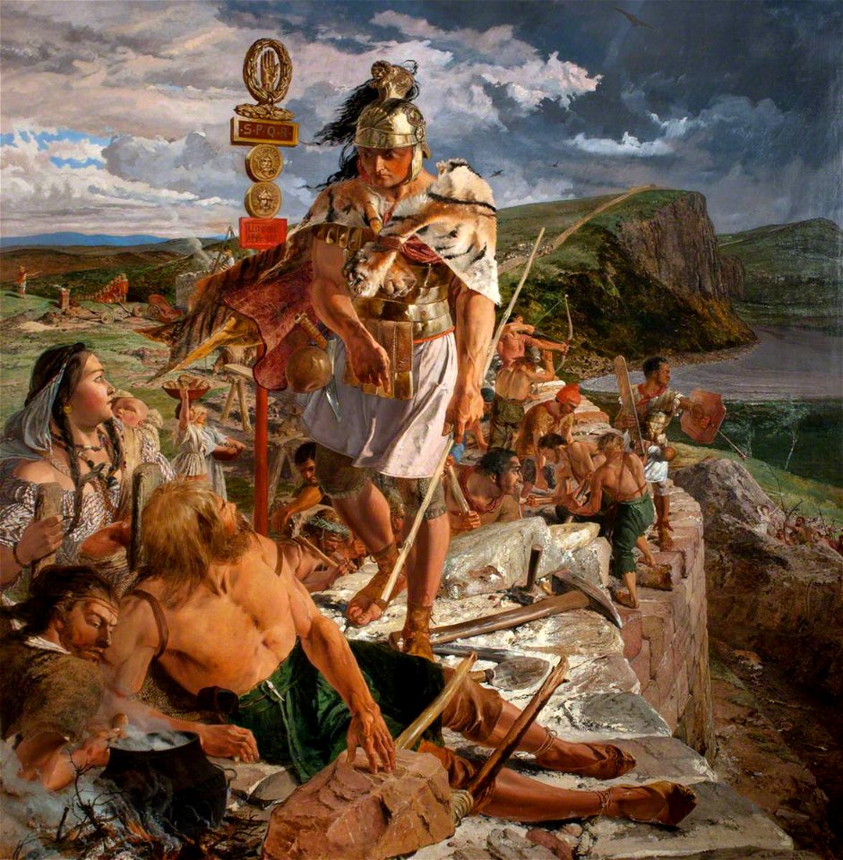 William Bell Scott (1811-1890) - The Romans Cause a Wall to Be Built for the Protection of the South - 584365 - National Trust