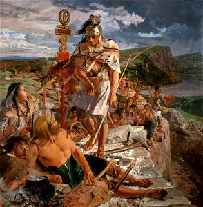 William Bell Scott (1811-1890) - The Romans Cause a Wall to Be Built for the Protection of the South - 584365 - National Trust