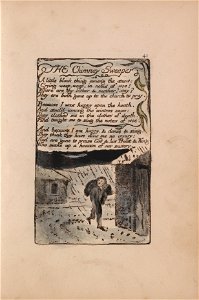 William Blake - Songs of Innocence and of Experience, Plate 41, The Chimney Sweeper (Bentley 37) - Google Art Project