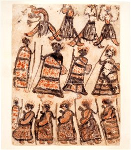 William BARAK - Wurundjeri people - Dancers and women in possum skin cloaks - Google Art Project