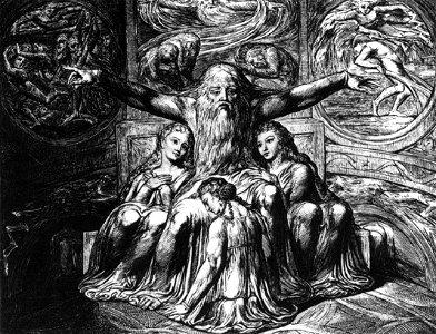 William Blake - Job and his Daughters - WGA2229