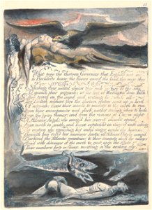 William Blake - America. A Prophecy, Plate 15, What Time the Thirteen Governors.... - Google Art Project
