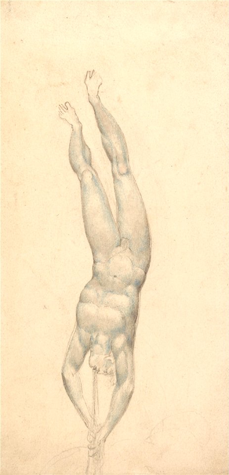 William Blake - An Angel with a Trumpet - Google Art Project