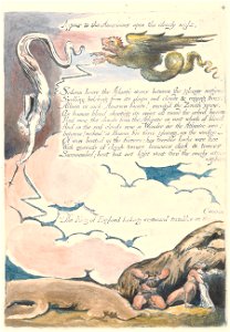 William Blake - America. A Prophecy, Plate 6, Appear to the Americans.... - Google Art Project