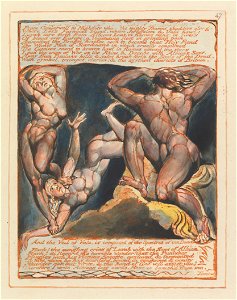 William Blake - Jerusalem, Plate 47, From Camberwell to Highgate.... - Google Art Project