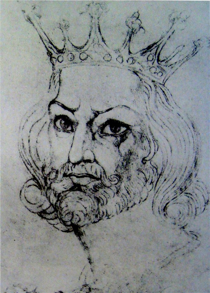 William Blake - King John - Counterproof - Butlin 732 240x190mm Private - Stamford, Connecticut