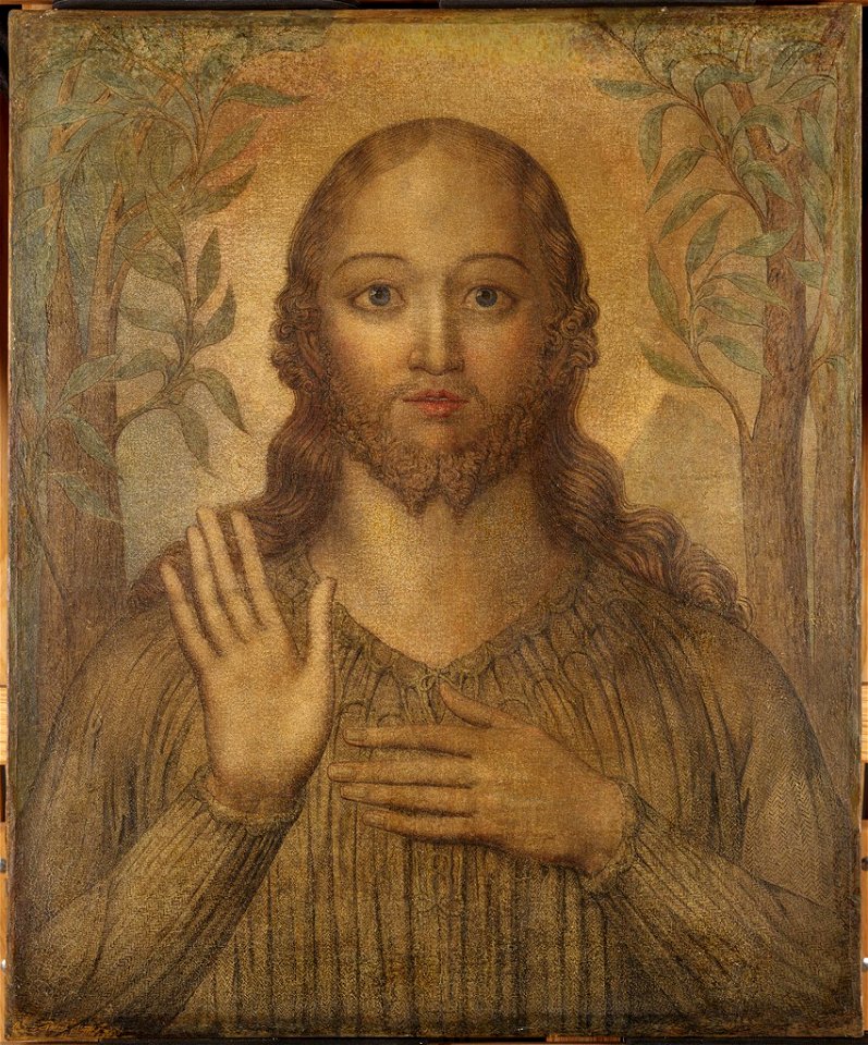 William Blake - Christ Blessing - 1943.180 - Harvard Art Museums