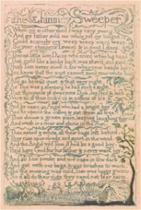 William Blake - Songs of Innocence and of Experience, Plate 10, The Chimney Sweeper (Bentley 12) - Google Art Project