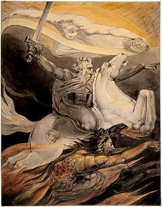 William Blake - Death on a Pale Horse - Butlin 517