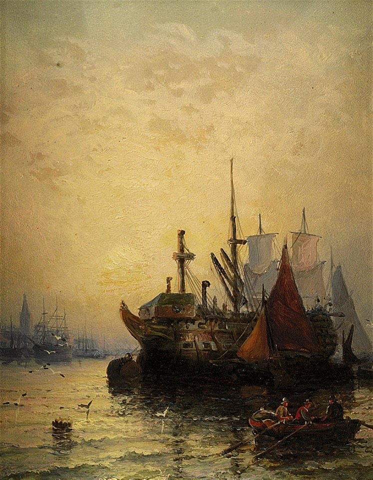 William Anslow Thornley - Shipping on the Medway