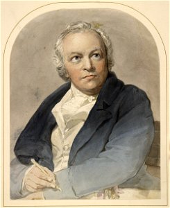 William Blake watercolor portrait